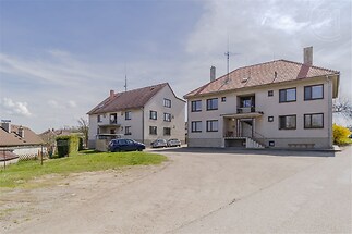 Pohled na dům Blanická 152, Jankov ze severu