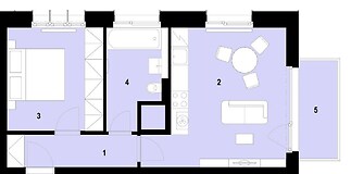 Praktické 2+kk s balkonem