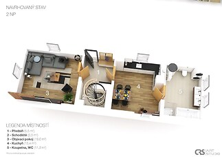 budoucí stav obytné patro