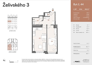 Prodej bytu 2+kk 47 m², Praha 3