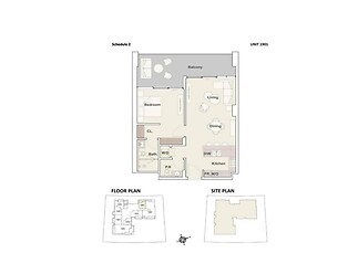 The Crestmark - floor plan unit 1901