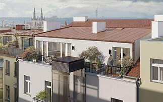 Prosvětlený byt 2+kk s balkonem, 4. NP