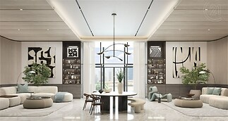 One River Point - lobby lounge