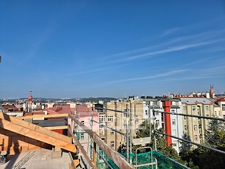 Rezidence PO7SKÁ_Praha 2 Vinohrady - výhledy z terasy - stav 09 /25