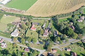 Letecká snímek na obec