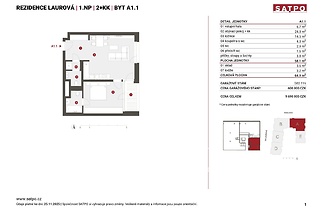 Rezidence Laurová - katalogový list