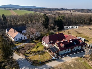 Letecký pohled na dům