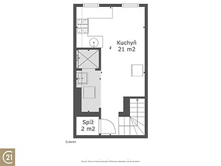 Suterén s koupelnou a kuchyní