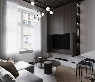 Prosvětlený byt 2+kk s balkonem, 5. NP