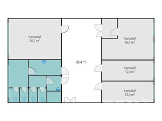 Kanceláře s možností parkování