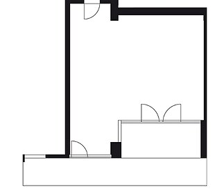 Komerční prostory s terasou o celkové ploše 95,8 m² ve 3. podlaží budovy