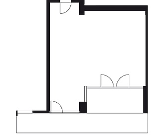 Komerční prostory s terasou o celkové ploše 95,8 m² ve 3