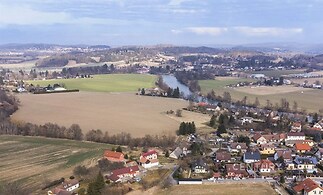 Pohled na řeku Sázavu k mlýnu