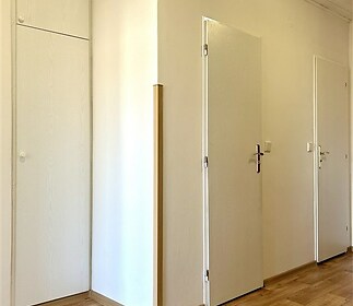 předsíň - dveře wc a koupelna