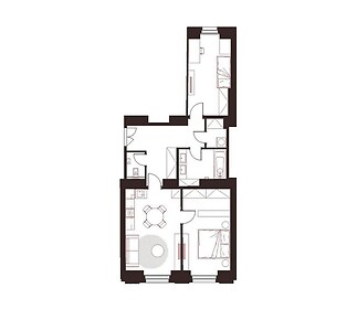 Prostorný byt 3+kk, 1. NP