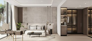 The Riverine - master bedroom
