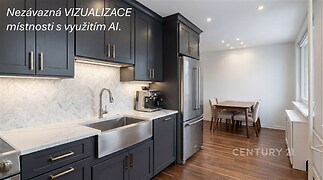 Kuchyně a jídelní kout - vizualizace.