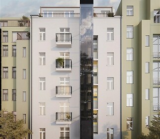 Prosvětlený byt 2+kk s balkonem, 5. NP