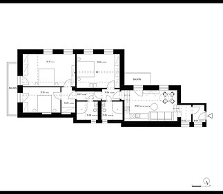 Prodej apartmánu č. 31, 4+kk, 120 m² ve stavu FIT OUT