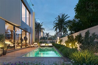The Riverine villa - poolside view