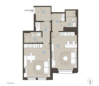 Bytová jednotka 32 ve stavu FIT OUT