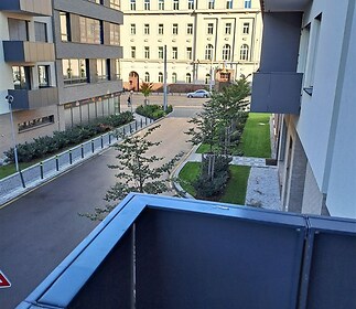 výhled z balkonu