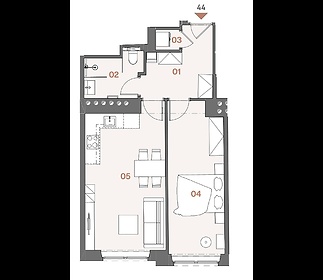 Prostorný byt 2+kk na Žižkově