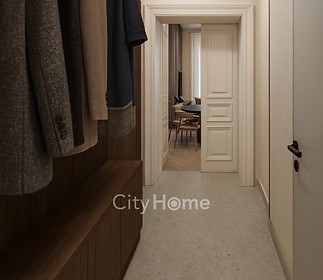 KAR5_vizualizace navrhované_dispoziceA3.1 chodba