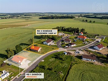 RD2 Dobšice pohled z výšky