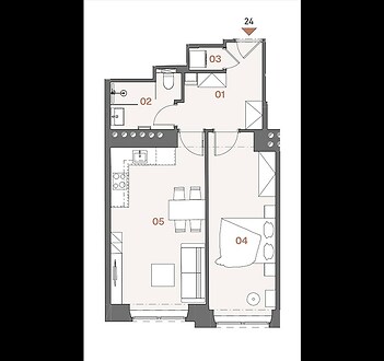 Prostorný byt 2+kk na Žižkově