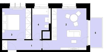 Praktické 2+kk s balkonem