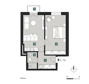 Bytová jednotka č. 76