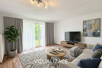 vizualizace obývací pokoj