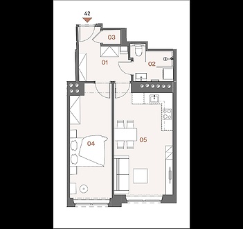 Prostorný byt 2+kk na Žižkově