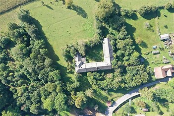 Letecký snímek objektu