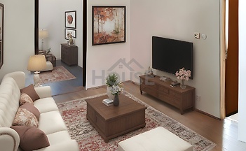 Vizualizace obývacího pokoje