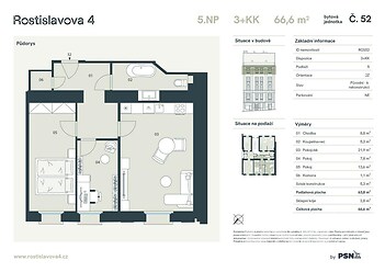 Bytová jednotka č. 52
