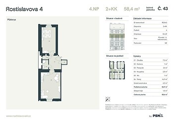 Bytová jednotka č. 43