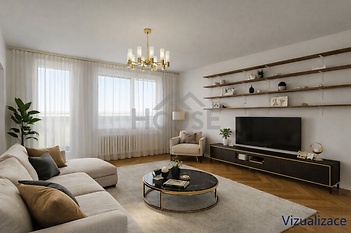 Brechtova - vizualizace obyvak 1