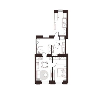 Prostorný byt 3+kk, 1. NP