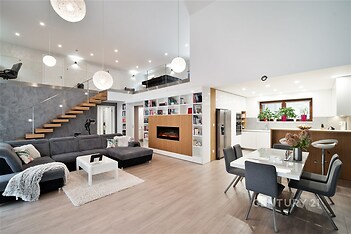 Celkový pohled obývací prostor