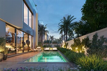 The Riverine villa - poolside view