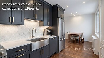 Kuchyně a jídelní kout - vizualizace.