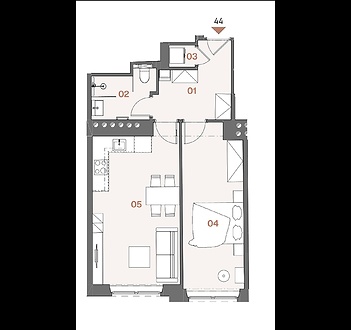 Prostorný byt 2+kk na Žižkově