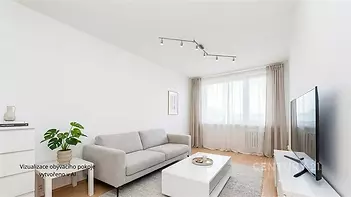 Vizualizace jak by mohl vypadat váš byt 2+kk, prodej Stříbrského,  Praha - Háje